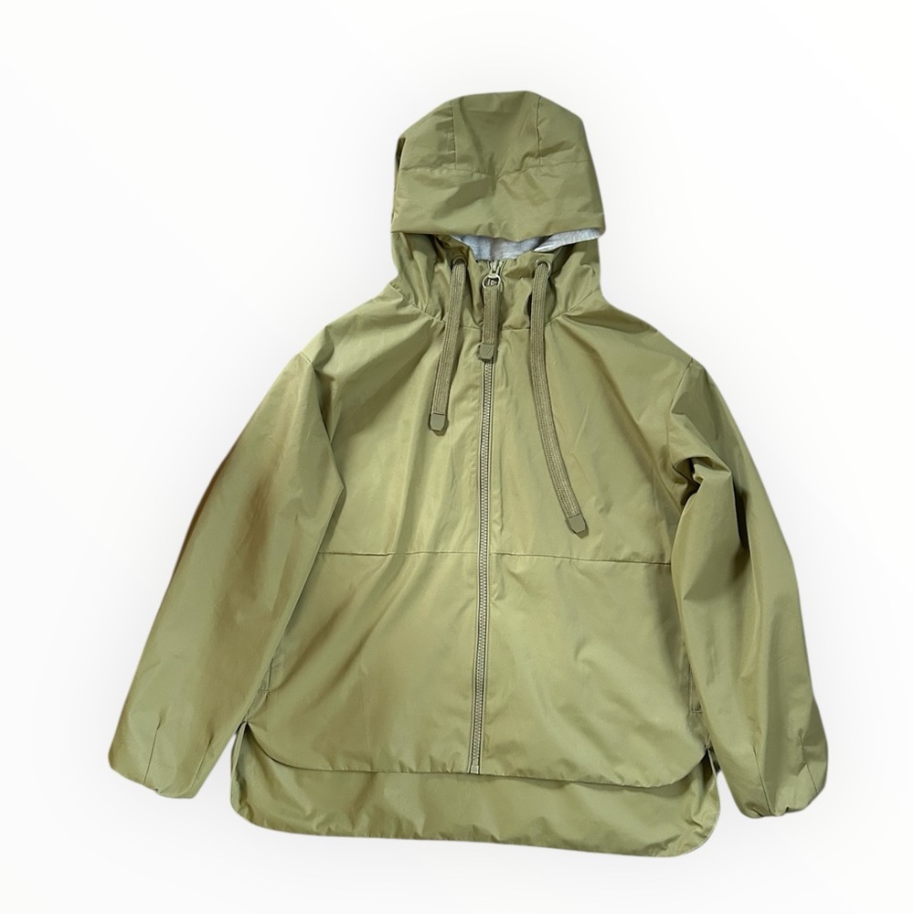 LIE Life Integrity Earth Warm Green Jersey Lined Hooded Jacket, size L